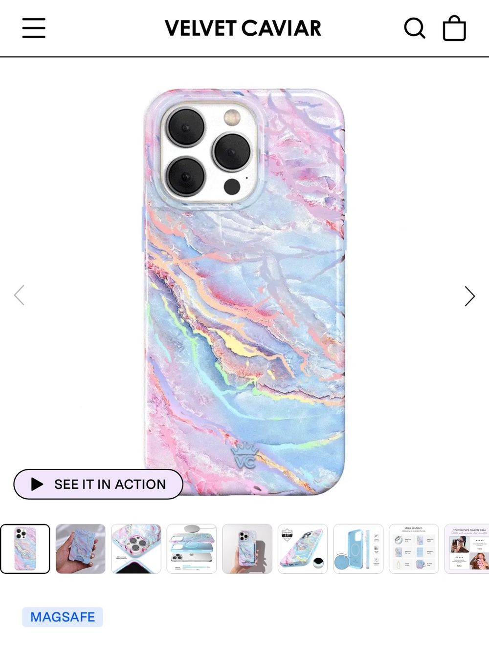 NWT Velvet Caviar iPhone 15 Pro Max case - Picture 1 of 5